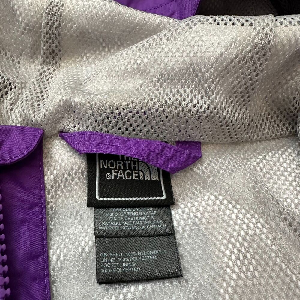 The North Face Hyvent Lightweight Rain Jacket Purple Girl's Size L (14/16) - Picture 5 of 8